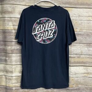 T-shirt Manches Longues Santa Cruz, Homme, Taille M, Bordeaux, Motif Graphique Skate
